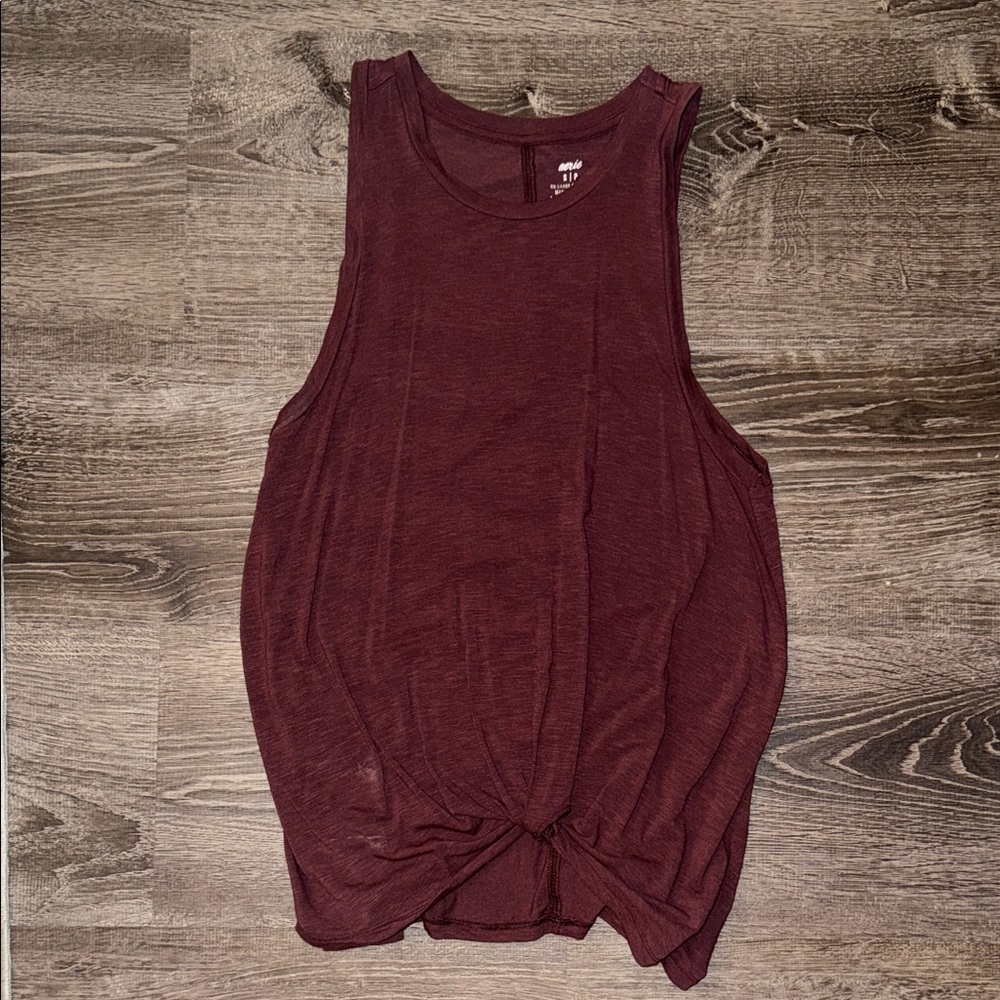 Women's Burgundy Tank Top